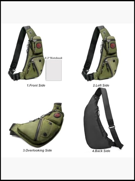 Sling Bag Chest Shoulder Backpack Crossbody Casual Daypack for Travel Hiking main image 4